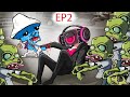 Speaker Woman is Bitten by Zombies and Smurf Cat isn&#39;t Happy about it Ep2 - Banban Animation
