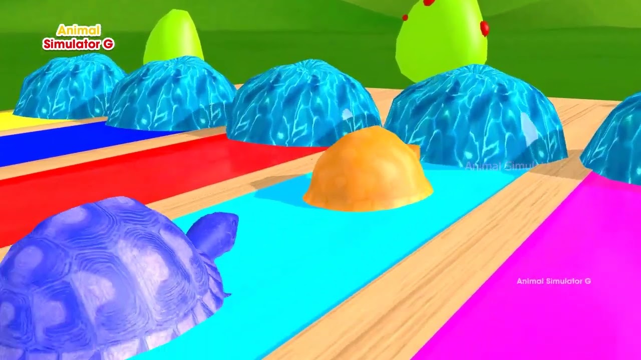 02 Choose Right Drink with Duck cartoon Gorilla Cow Dinosaur Wild Animals Games Fountain Crossing Ga