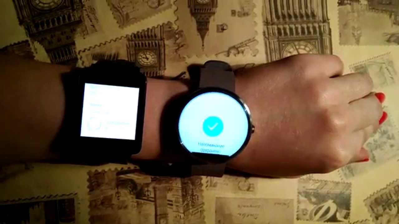 Moto 360 vs LG g watch W100 YouTube