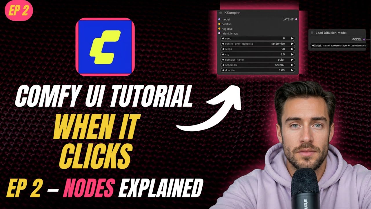 Учебное пособие по ComfyUI 2026 — Эпизод 2: Когда ComfyUI наконец-то начинает работать — Объяснен...