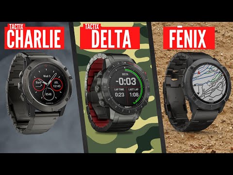 Garmin Tactix Charlie Vs Delta Vs Fenix 6x Relógios de Aventura e Missões Extremas