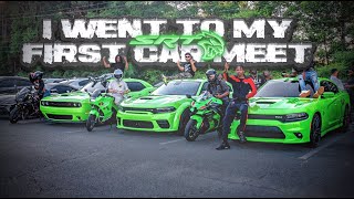 I WENT TO MY FIRST CAR MEET *WE ALMOST CRASHED*