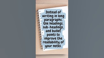 Tips For Writing Better Notes #studytips