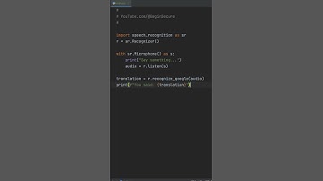 Watch Python Turn Your Voice Into Code!