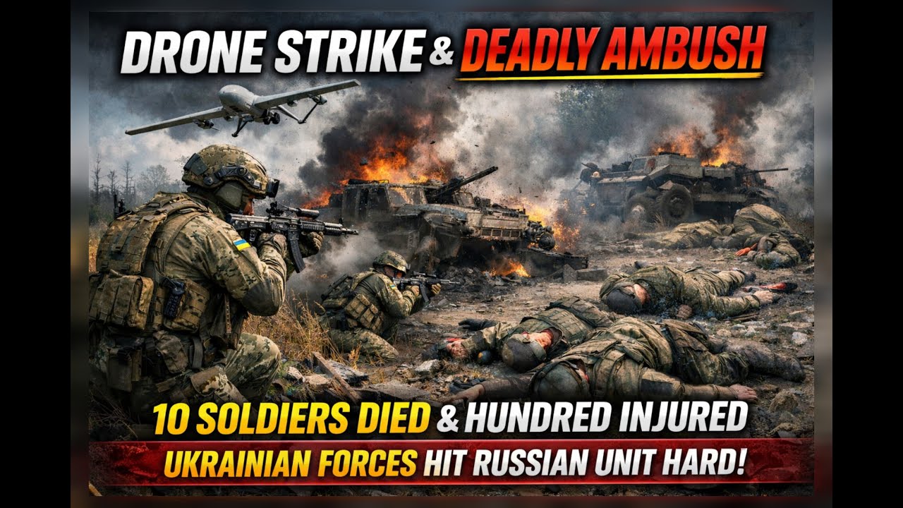 Ukrainian Military Uses Drone Intelligence to Launch Devastating Battlefield Ambush