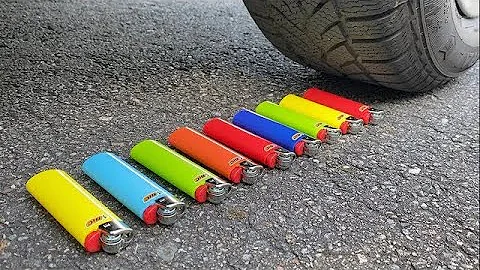 Crushing Crunchy & Soft Things by Car! EXPERIMENT: Car vs Coca Cola, Fanta, Mirinda Balloons 4