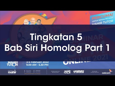 Video: Apakah contoh siri homolog?