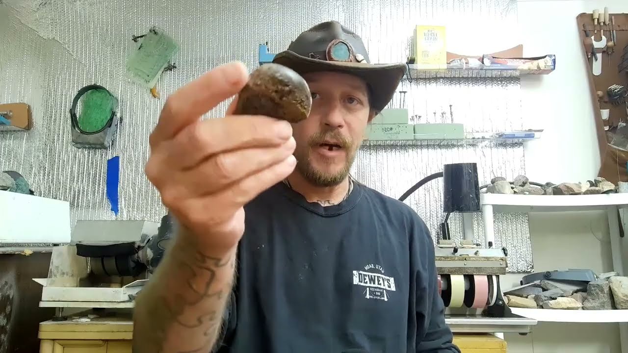 Polishing A Dinosaur Gem Bone