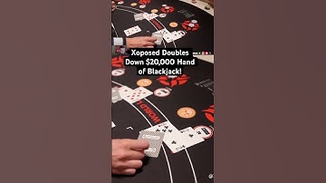 Xposed Doubles Down On A $20,000 Hand Of Blackjack #reaction