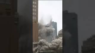 Perfect Controlled Explosion: Witness a Building's Final Moments!#building #demolition #techno