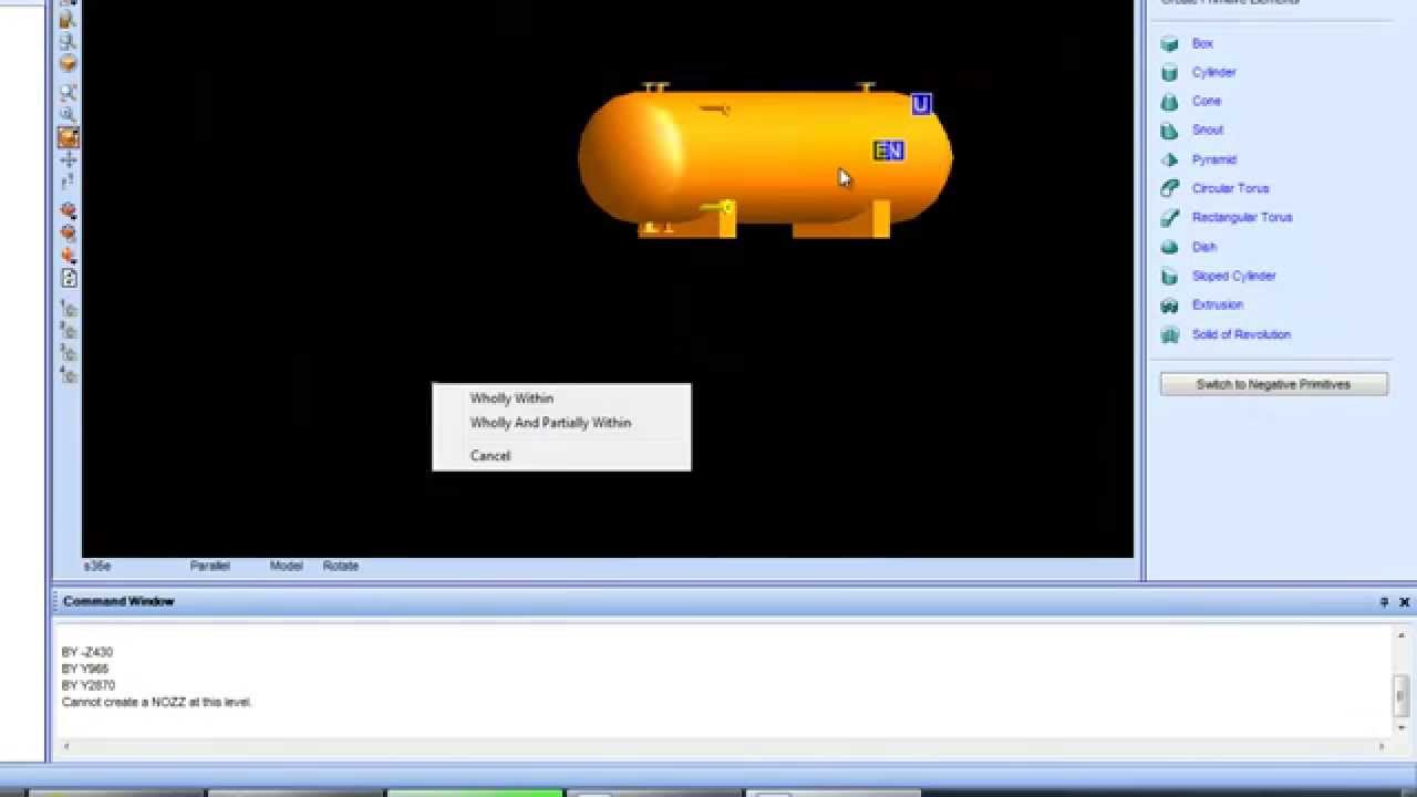 PDMS Tutorial: Equipment Design And Nozzle Orientation In Aveva PDMS