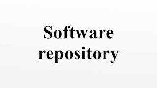 Software repository