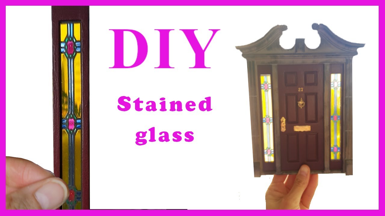 Stained Glass Tutorial for Miniatures - dollhouse