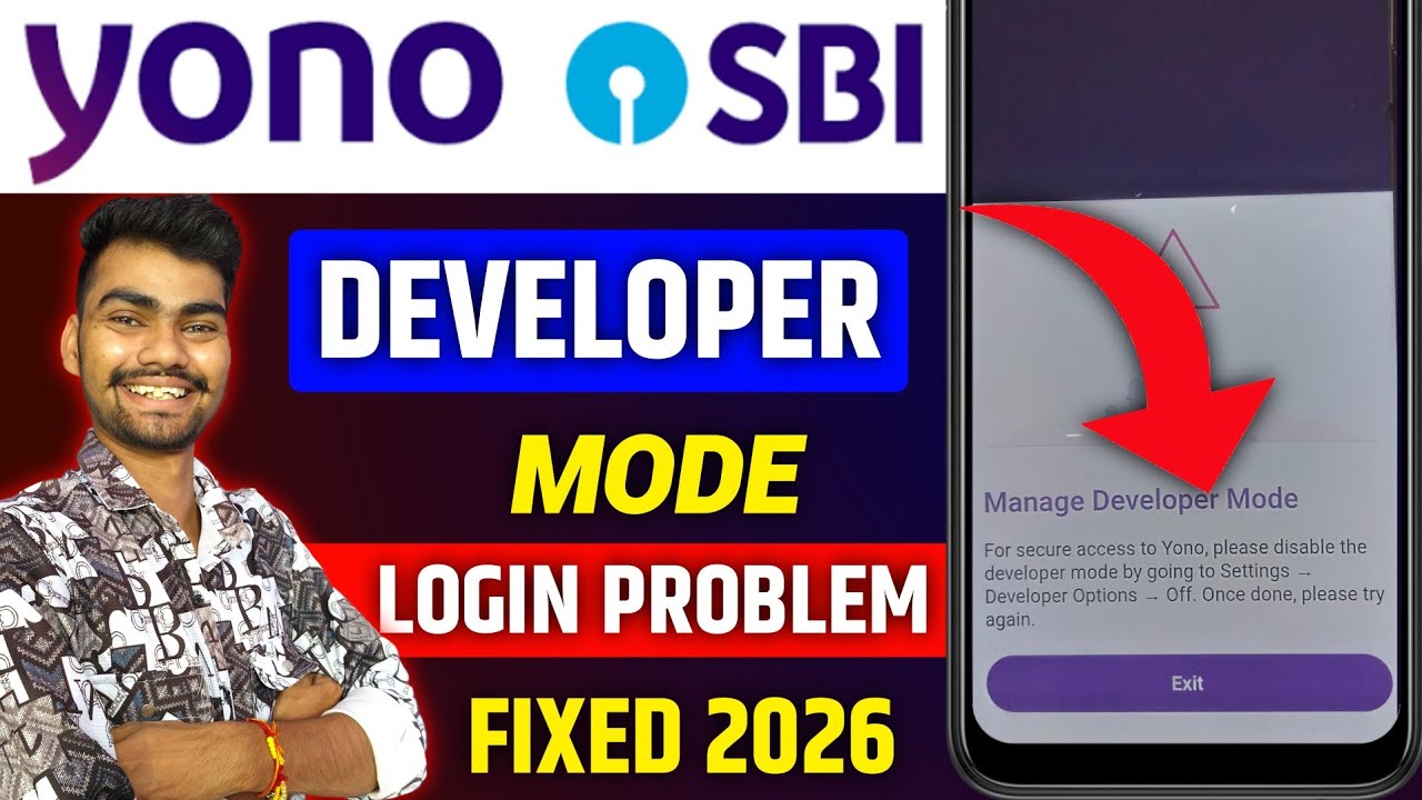 yono sbi login problem | yono sbi developer mode enabled problem | yono sbi manage developer mode