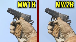 Call of Duty MW1 Remastered vs MW2 Remastered - Weapons Comparison