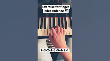 Beginner piano exercise for finger independence 🎹