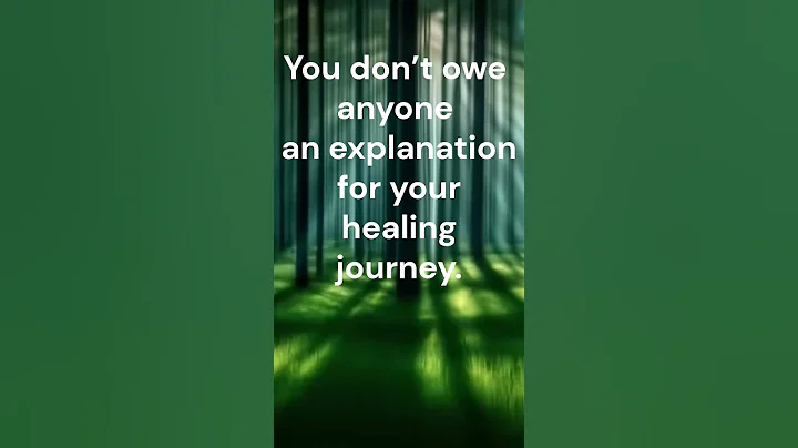 You don’t owe anyone an explanation for your healing journey. #keepgoing #emotionalhealing #shorts