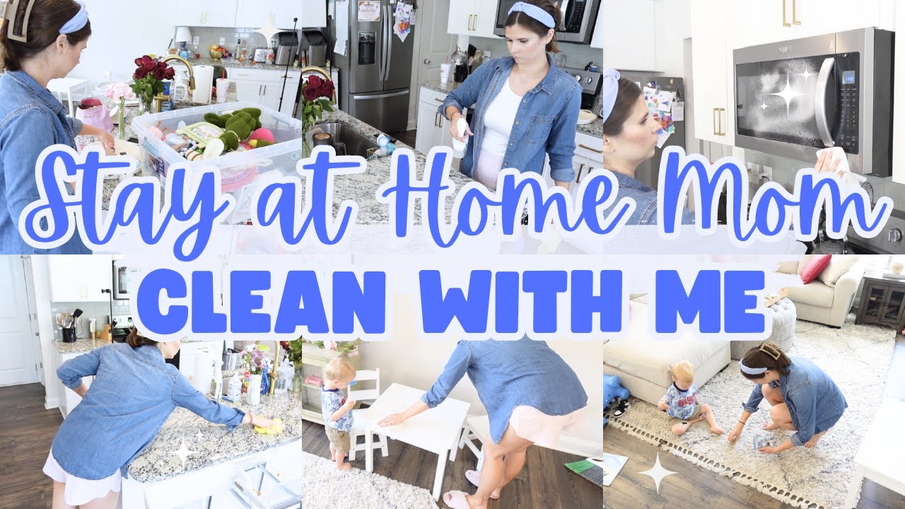 STAY AT HOME MOM CLEAN WITH ME | 2024 CLEAN WITH ME | CLEANING ...