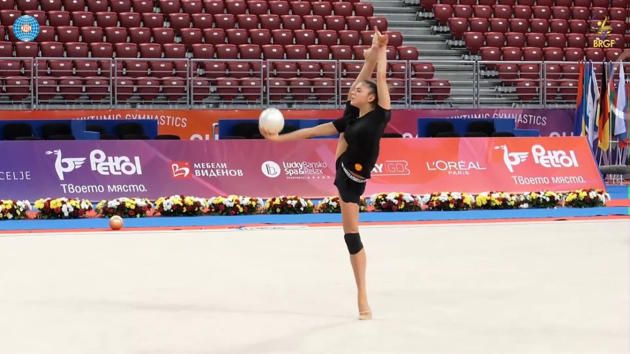 Alexandra Soldatova Ball Training World Cup Sofia 2019