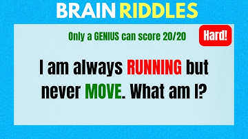 ONLY A GENIUS CAN SOLVE THESE RIDDLES 🧩 | 20 TRICKY RIDDLES THAT