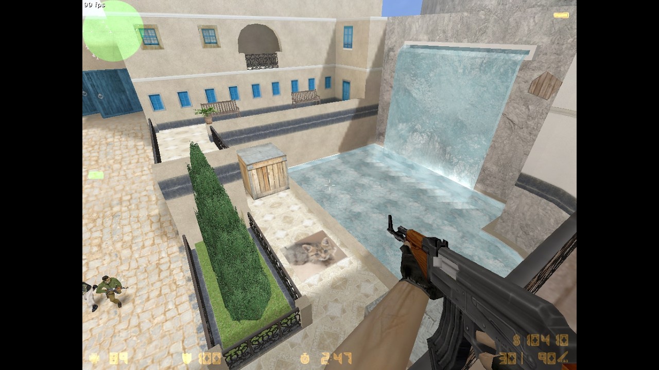 CS Counter-Strike 1.6 de_dust2_thera_b4 gameplay vs expert bots de dust 2