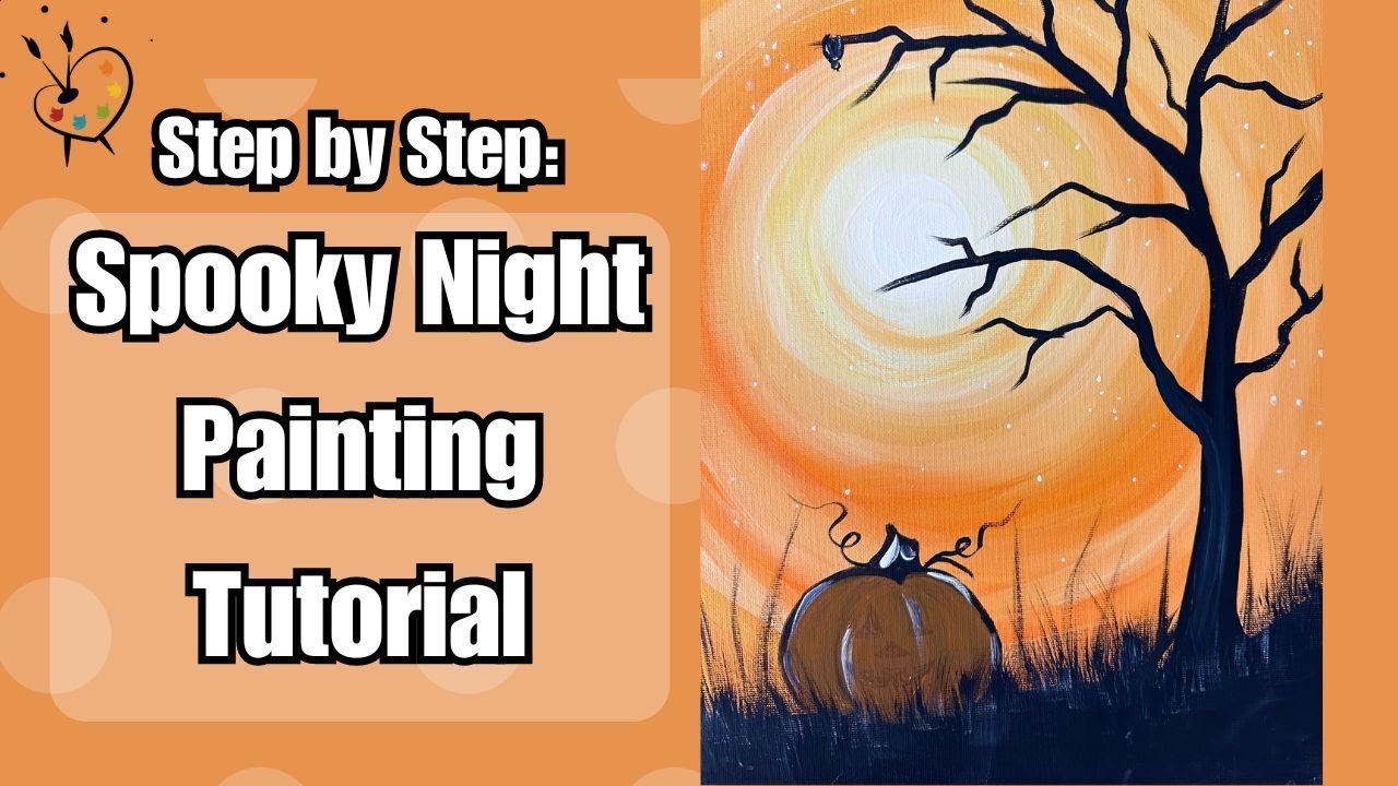 Fall Landscape Painting Halloween Theme Step By Step Acrylic Painting fall-landscape-painting-halloween-theme-step-by-step-acrylic-painting