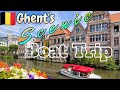Ghent guided canal tour ll 4k scenic relaxation ll gent boat trip ll go2touring ll belgium