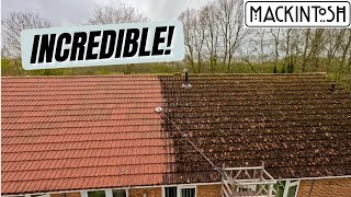 Incredible Mossy Roof Clean Transformation