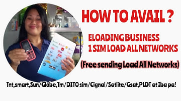 How to avail Eloading Business 1 sim Load All Networks | Nitz Randes