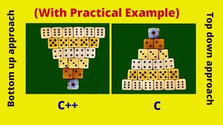 top down approach and bottom up approach[C][C++]| top down vs bottom up approach programming