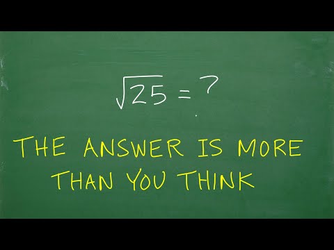 Videó: 25 négyzetgyöke egész szám?