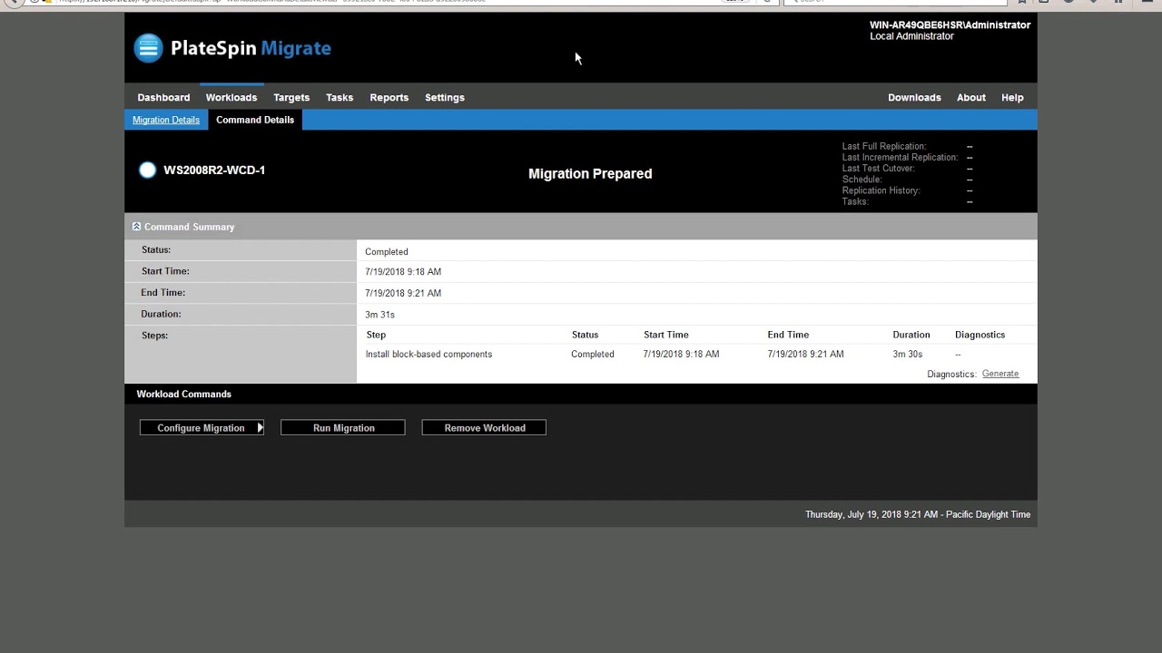platespin migrate platespin migrate