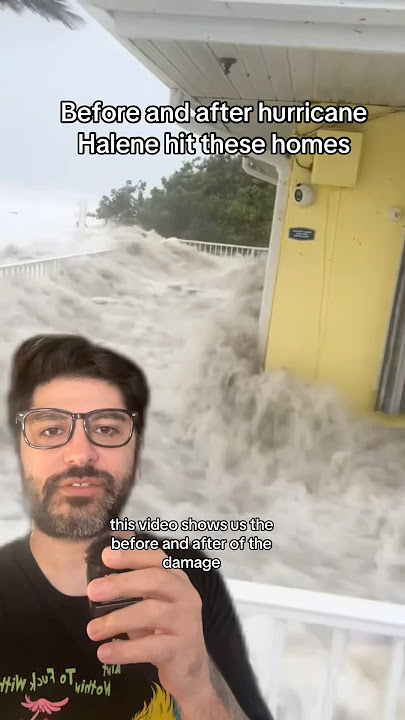 The before and after of hurricane Helene on Holmes #Hurricane #Storm #Halim #shorts