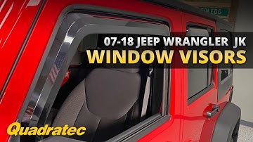 Quadratec Window Visors Install & Review for 2007-2018 Jeep Wrangler JK 2 Door & 4 Door
