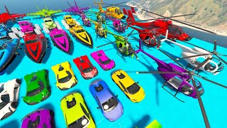 GTA V Epic New Stunt Race For Car Racing Challenge by trever and Shark