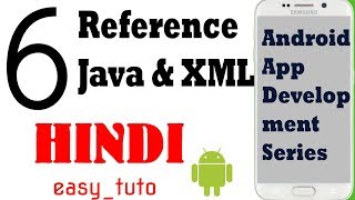 6 Referencing variables in java with XML  | Android App Development Series | HINDI | HD