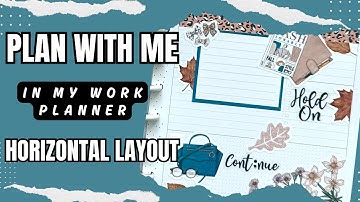 Plan With Me [Happy Planner Horizontal Layout]