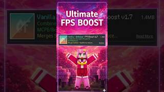 How to FIX LAG in MCPE (Max FPS Texture Pack) 🚀