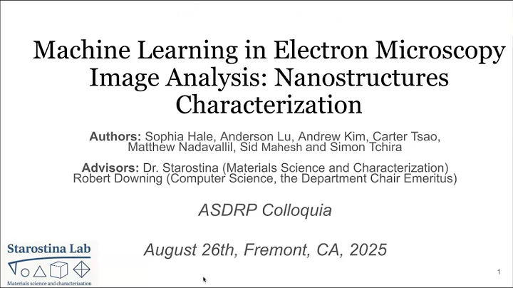 Machine Learning in Electron Microscopy Image Analysis:  Nanostructures Characterization