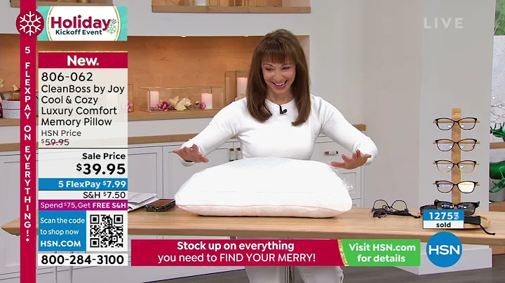 CleanBoss by Joy Cool   Cozy Luxury Comfort Memory Pillow