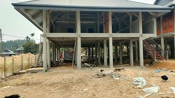 mẫu nhà sàn mở theo chiều sâu, có phòng ngủ, bếp  đủ công năng mà ko cần có mặt tiền quá lớn.