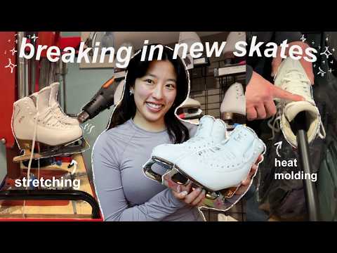 break in my new skates with me *realistic* ⛸️😵‍💫 | tips + tricks, how to size + where to buy skates