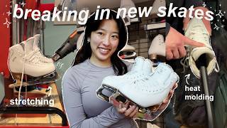 break in my new skates with me *realistic* ⛸️😵‍💫 | tips + tricks, how to size + where to buy skates