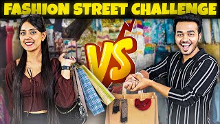 Budget Shopping Challenge at Fashion Street! *Girls Vs. Boys*