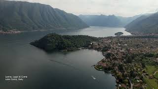 Lake Como  Azzano & Lenno  Lagio di Como, Italy  Drone 4K Footage