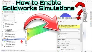 How to Enable Simulation Studies in Solidworks | How to Run studies in Solidworks