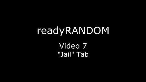 readyRANDOM - Video Tutorial - "Jail" Tab