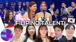 Koreans React to Filipino Celebrities at AAA: SB19, Kathniel, Melai, HORI7ON & More | EL's Planet
