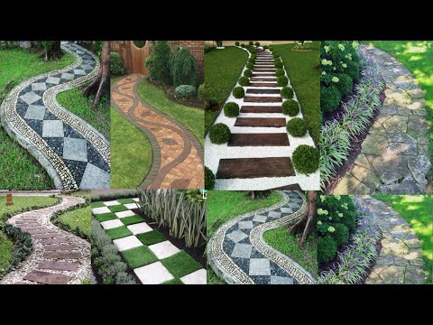 ایده های خیره کننده باغ - پیاده روها و مسیرهای دیدنی وسط باغ