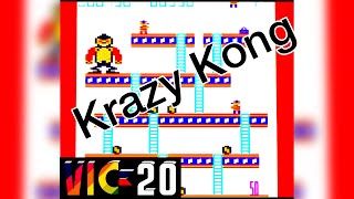 Krazy Kong Commodore Vic-20 16k